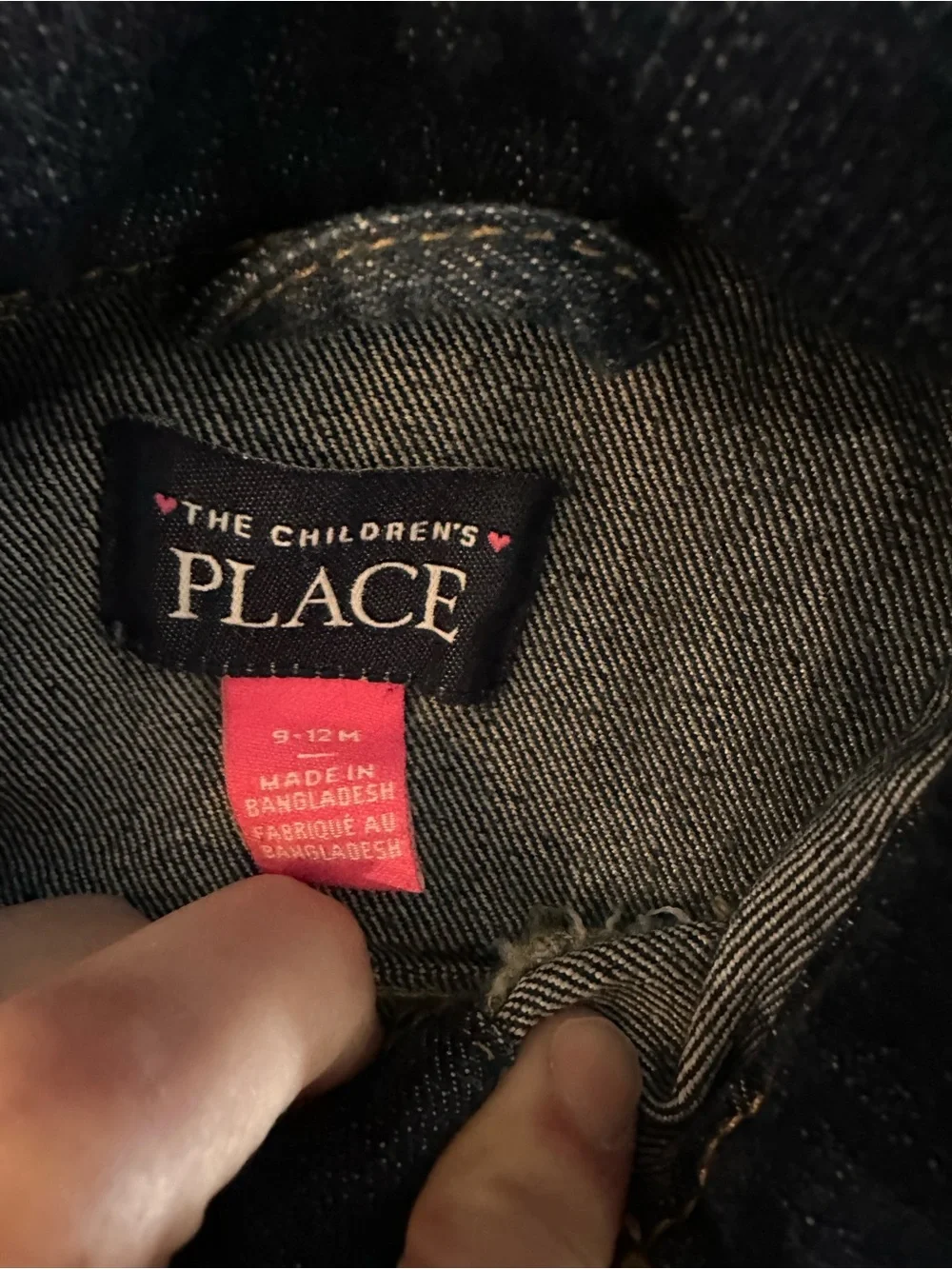 The Children's Place Dark Blue Denim Jean Jacket